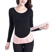 Jamila Maternity Belt Pregnancy Support Belt Lumbar Back Support Waist Band Belly Bump Brace, Relieve Back, Pelvic, Hip Pain Labour and Recovery (Pink)