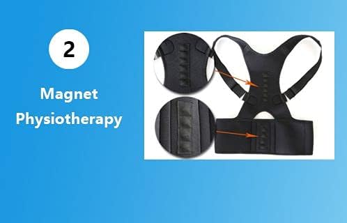 Magnetic Therapy Back Corrector, Shoulder Back Support Belt Lumbar Support for Men and Women Humpback Posture Corrective Brace