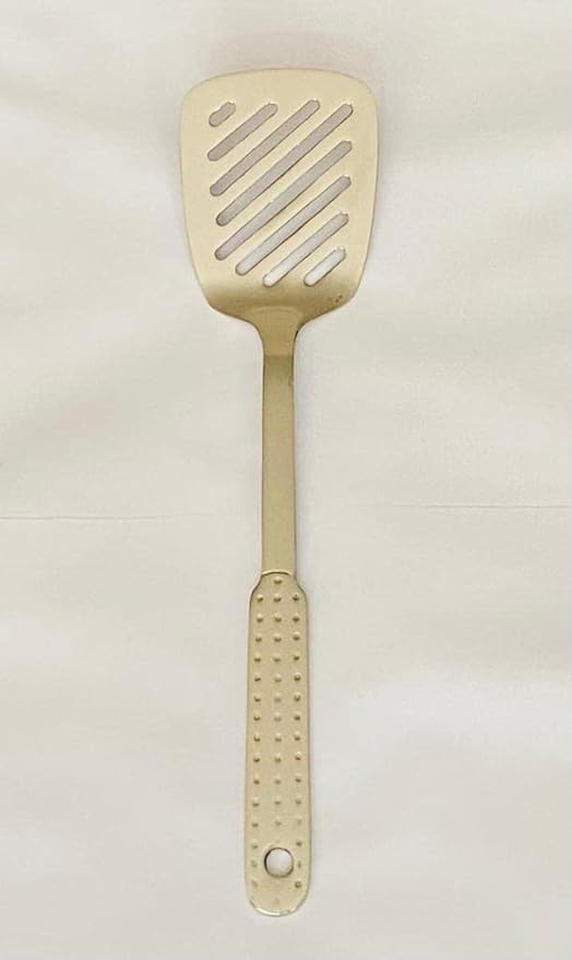 KKS Stainless Steel Heat Resistant Kitchen Cooking and Serving Spoon, Solid 10 inches, Sliver