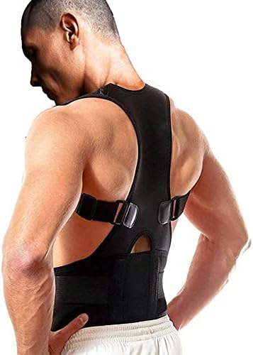 Magnetic Therapy Back Corrector, Shoulder Back Support Belt Lumbar Support for Men and Women Humpback Posture Corrective Brace