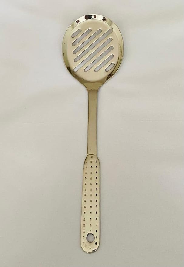 KKS Stainless Steel Heat Resistant Kitchen Cooking and Serving Spoon, Solid 10 inches, Sliver