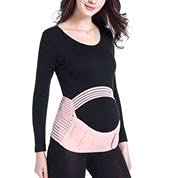 Jamila Maternity Belt Pregnancy Support Belt Lumbar Back Support Waist Band Belly Bump Brace, Relieve Back, Pelvic, Hip Pain Labour and Recovery (Pink)