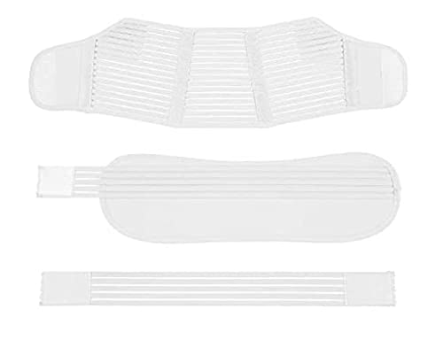 Jamila Maternity Belt Pregnancy Support Belt Lumbar Back Support Waist Band Belly Bump Brace, Relieve Back, Pelvic, Hip Pain Labour and Recovery (White)