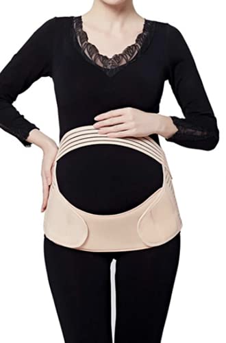 Jamila Maternity Belt Pregnancy Support Belt Lumbar Back Support Waist Band Belly Bump Brace, Relieve Back, Pelvic, Hip Pain Labour and Recovery (Skin)