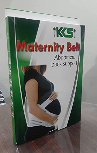 Jamila Maternity Belt Pregnancy Support Belt Lumbar Back Support Waist Band Belly Bump Brace, Relieve Back, Pelvic, Hip Pain Labour and Recovery (Black)