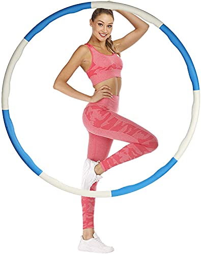 Khankah Sirajia Limited 1KG Weighted Collapsible Hula Hoop Exercise ABS Padded Hoops Fitness Workout Gym